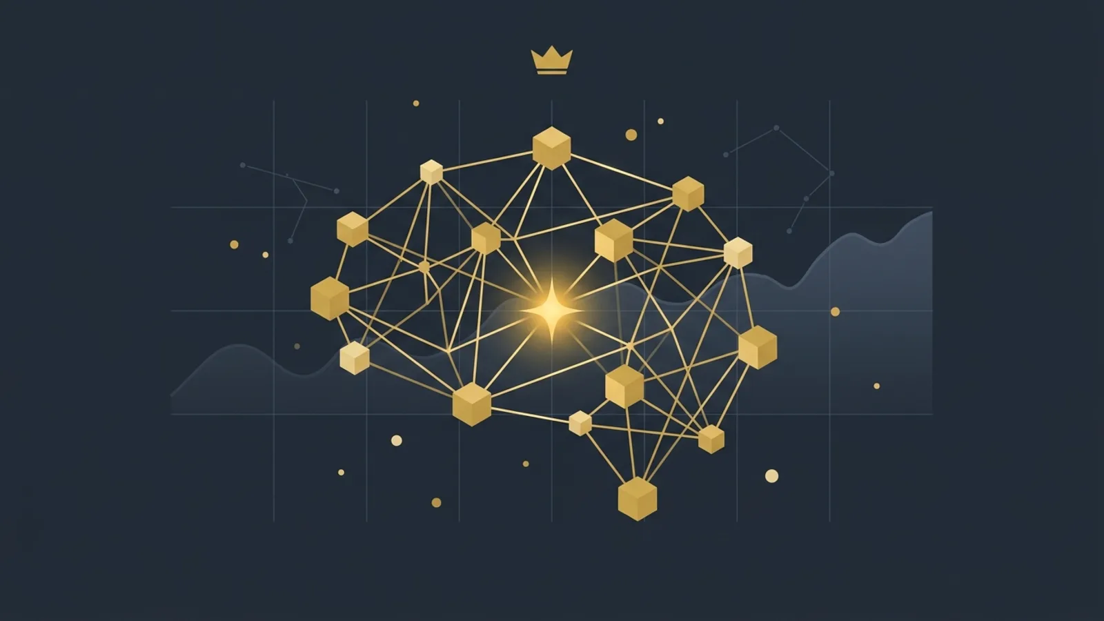 AI Overviews hero illustration for the Rank Crown Content Strategy guide