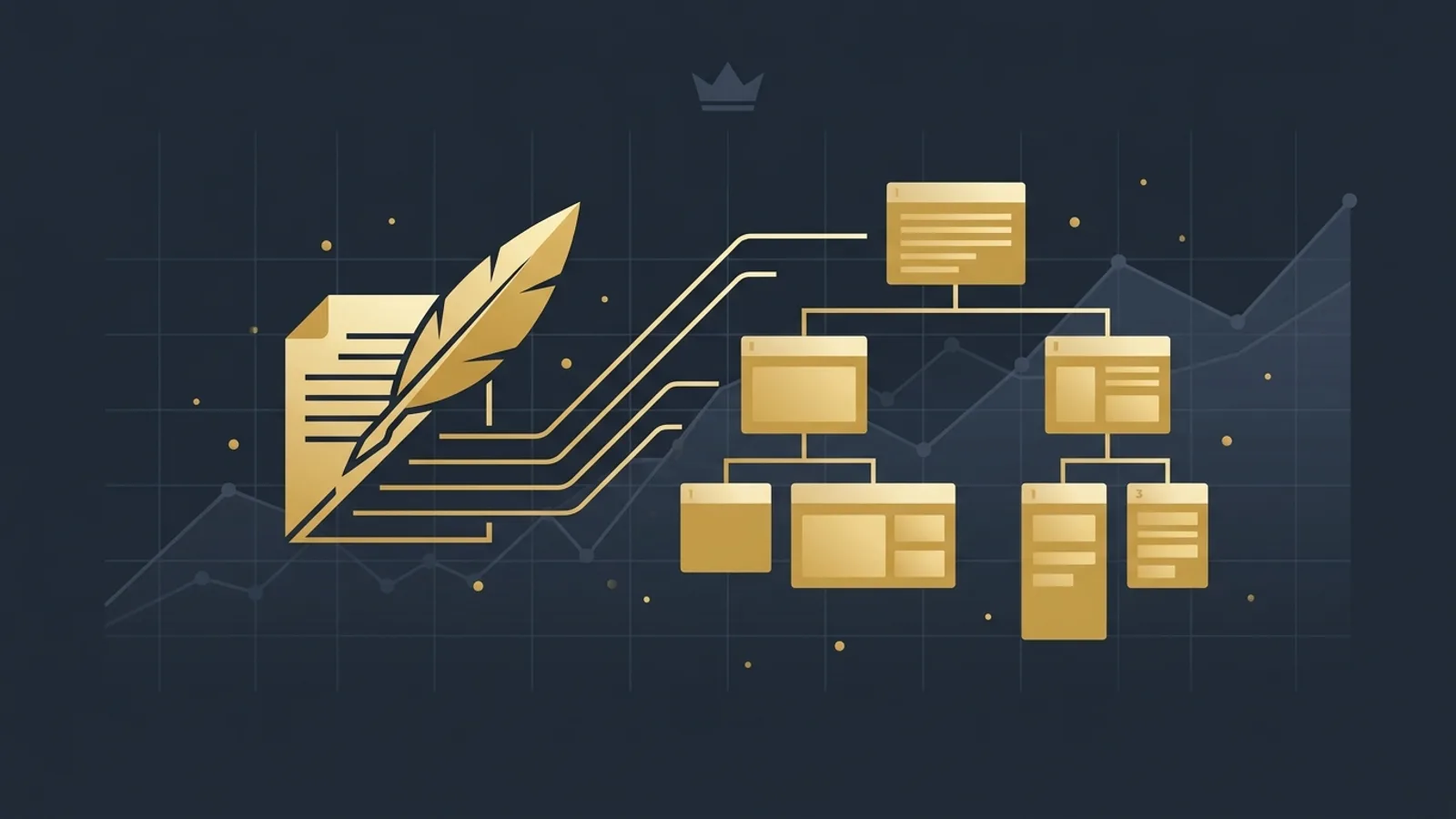 Content Repurposing hero illustration for the Rank Crown Content Strategy guide