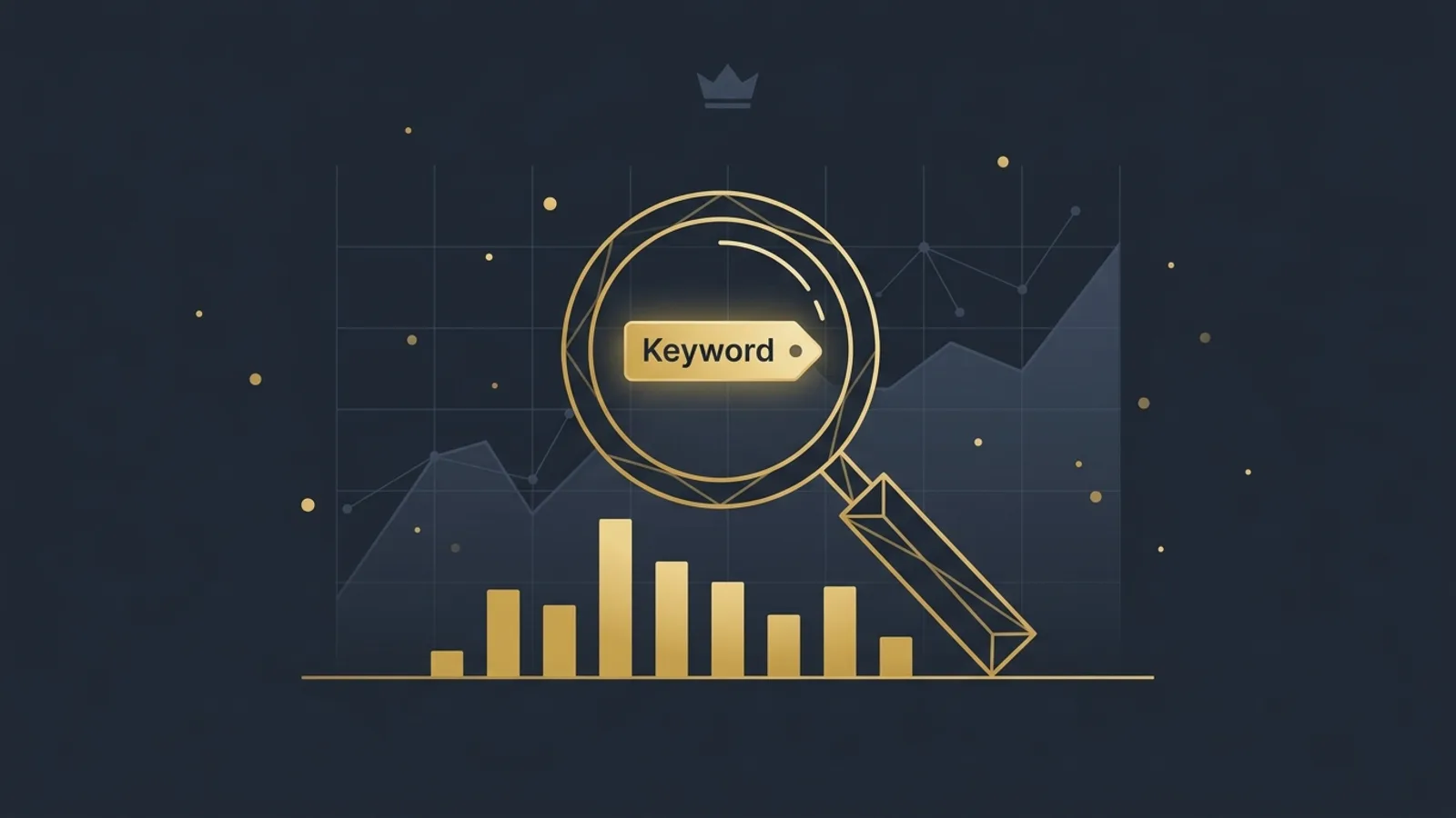Keyword research tool showing search volume and difficulty data
