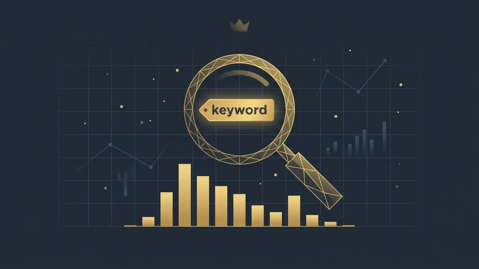 Keyword research tool showing search volume and difficulty data